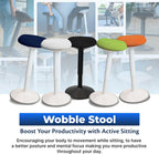Ergonomic Desk Stool for Office Height Adjustable Wobble