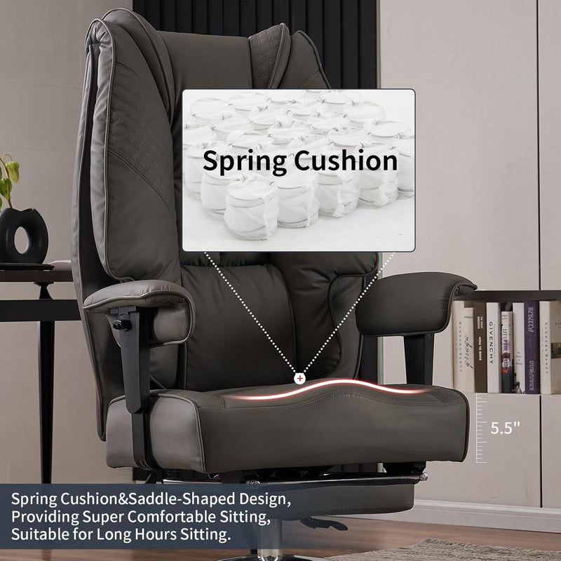 Ergonomic Executive Office Chair 14CM Spring Cushion 200KG