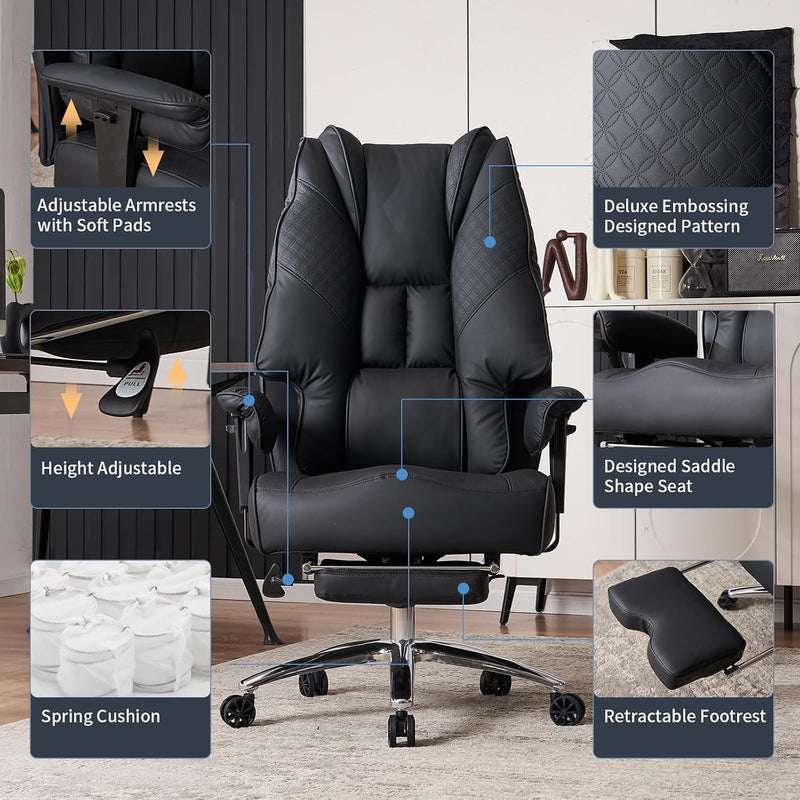 Ergonomic Executive Office Chair 14CM Spring Cushion 200KG