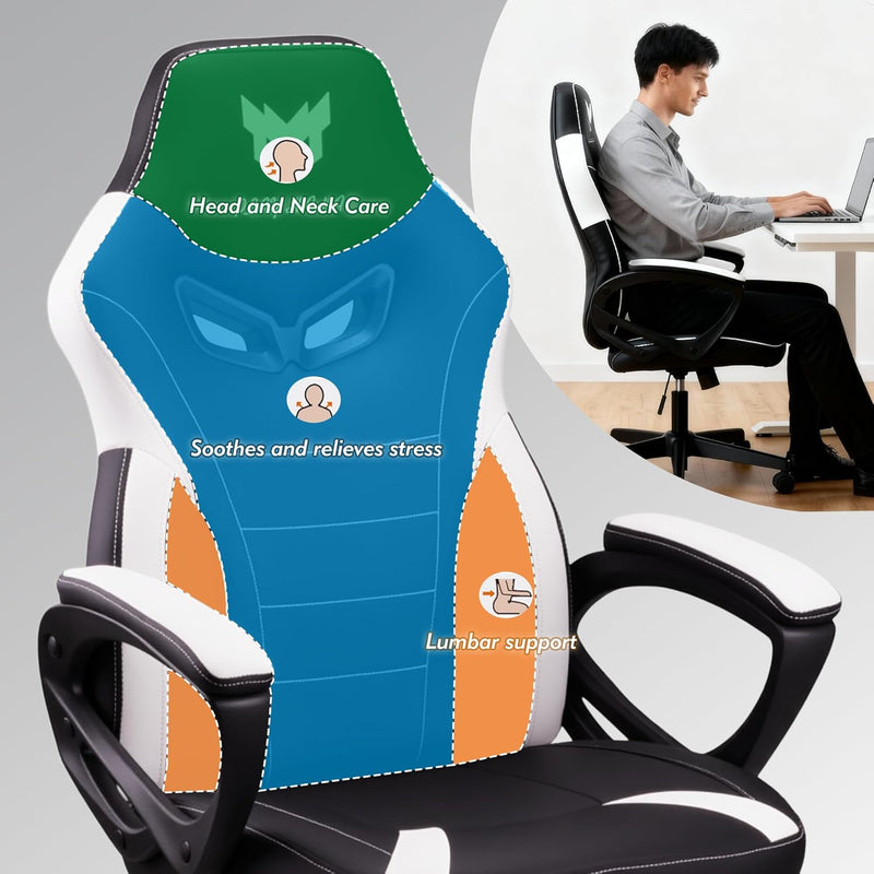 Ergonomic High Back Seat with Breathable Mesh Insert