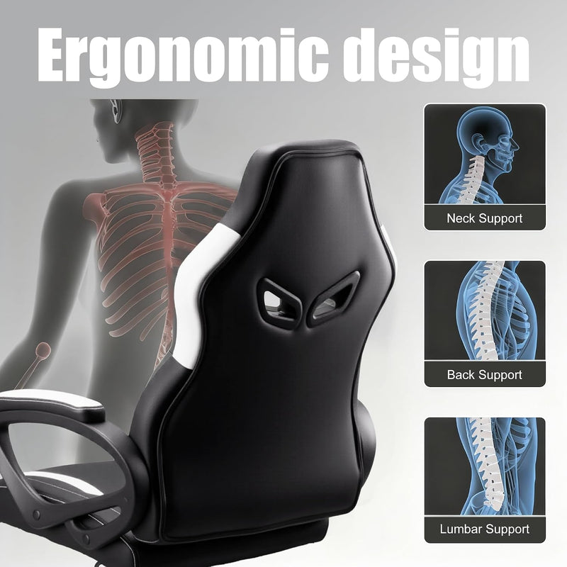 Ergonomic High Back Seat with Breathable Mesh Insert