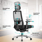 Ergonomic Home Office Chair with 4-Way Adjustment Armrest