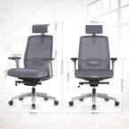 Ergonomic Home Office Chair with 4-Way Adjustment Armrest
