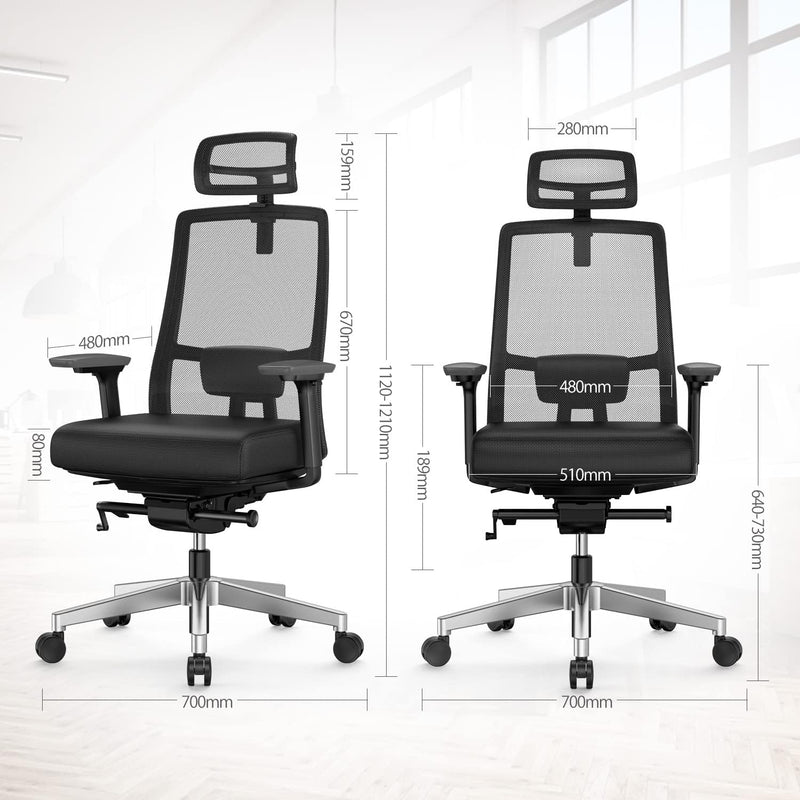 Ergonomic Mesh Home Office Chair with Back Support