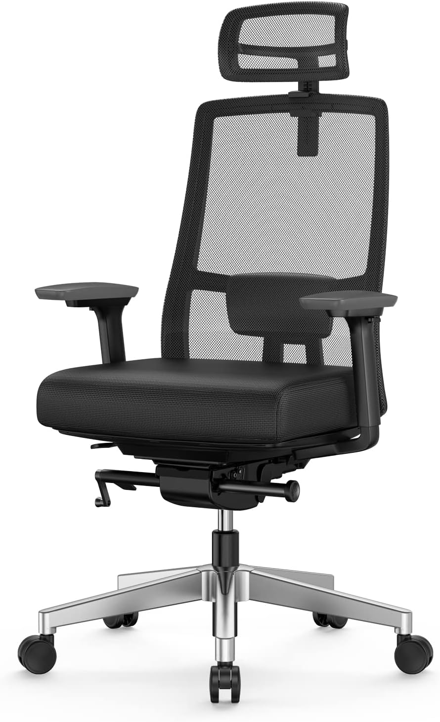 Ergonomic Home Office Chair with 4-Way Adjustment Armrest