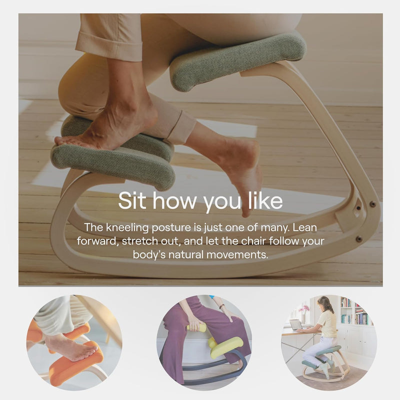 Ergonomic Kneeling Chair Rocking Knee Stool for Home