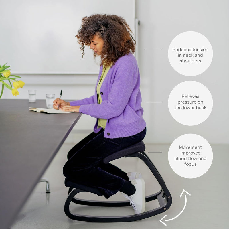 Ergonomic Kneeling Chair Rocking Knee Stool for Home