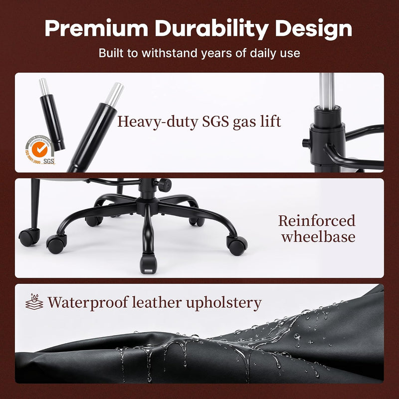 Ergonomic Kneeling Chair with Flip-Up Armrests 180KG