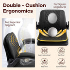 Ergonomic Kneeling Chair with Flip-Up Armrests 180KG