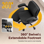 Ergonomic Kneeling Chair with Flip-Up Armrests 180KG