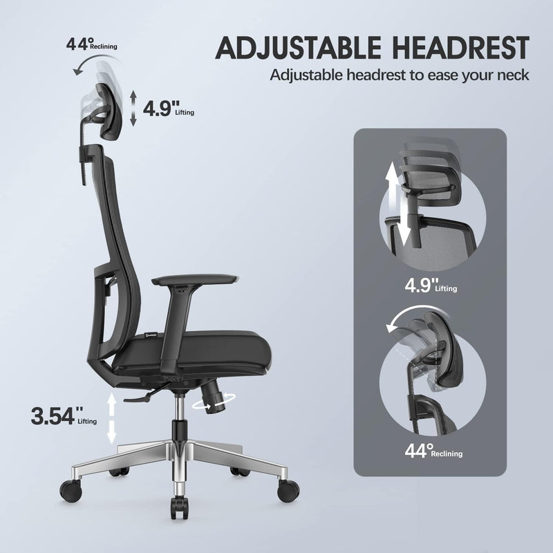 Ergonomic Mesh Home Office Chair with Back Support