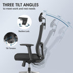 Ergonomic Mesh Home Office Chair with Back Support
