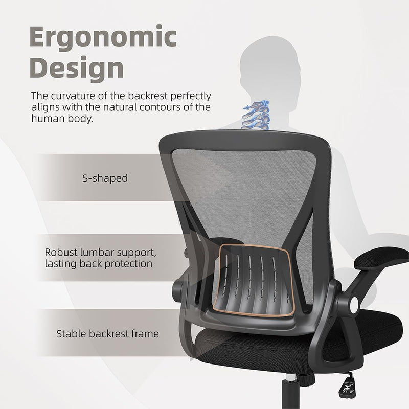 Ergonomic Mesh Office Chair Adjustable Armrests