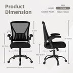 Ergonomic Mesh Office Chair Adjustable Armrests