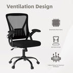 Ergonomic Mesh Office Chair Adjustable Armrests
