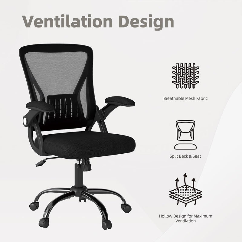 Ergonomic Mesh Office Chair Adjustable Armrests