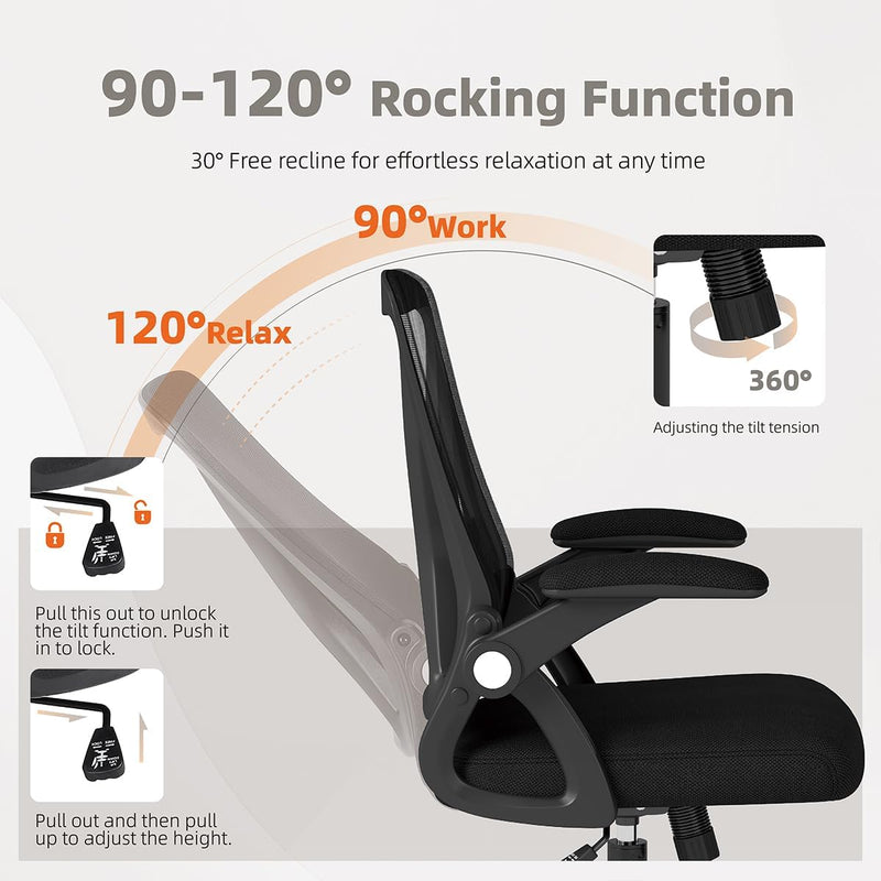 Ergonomic Mesh Office Chair Adjustable Armrests