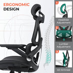 Ergonomic Mesh Office Chair Adjustable Lumbar High Back