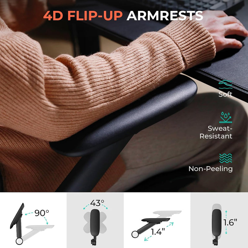 Ergonomic Mesh Office Chair Adjustable Lumbar High Back