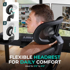 Ergonomic Mesh Office Chair Adjustable Lumbar High Back