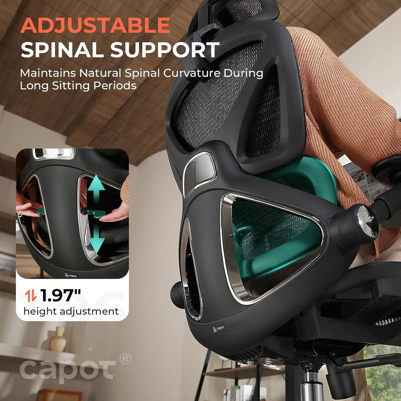 Ergonomic Mesh Office Chair Adjustable Lumbar High Back