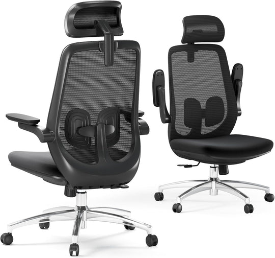Ergonomic Mesh Office Chair Comfy with Adjustable Headrest