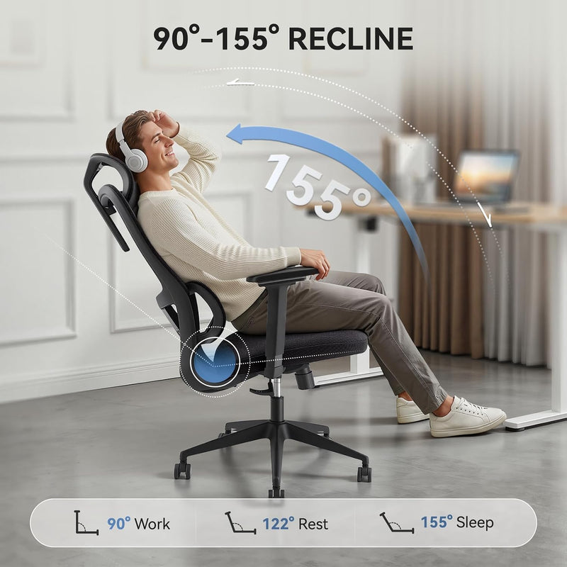 Ergonomic Mesh Office Chair Supported Computer Chairs
