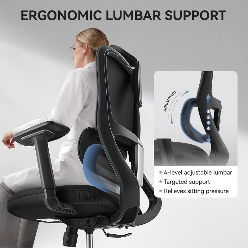 Ergonomic Mesh Office Chair Supported Computer Chairs