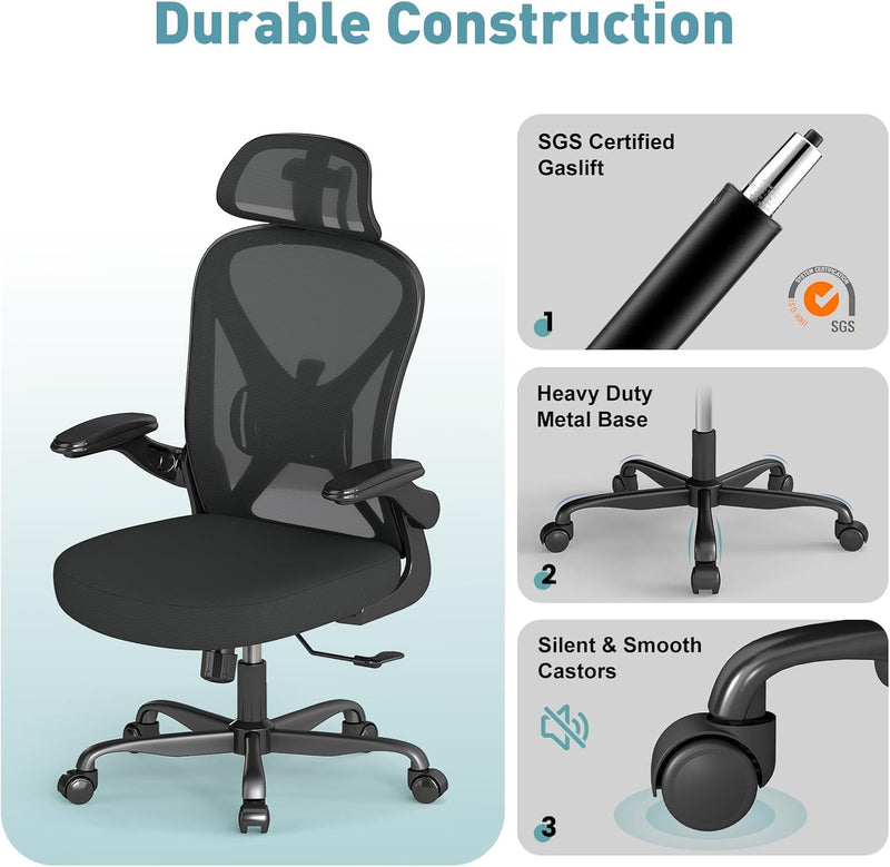 Ergonomic Mesh Office Chair with Adjustable Lumbar Support