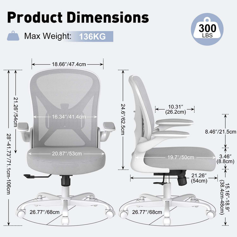 Ergonomic Mesh Office Chair with Adjustable Lumbar Support