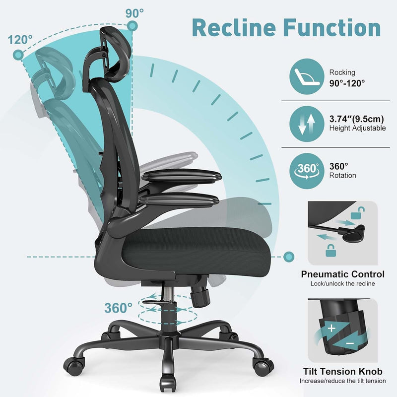 Ergonomic Mesh Office Chair with Adjustable Lumbar Support