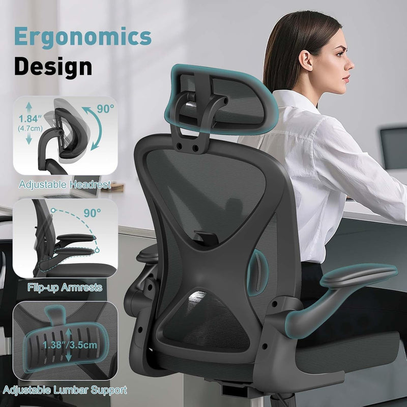 Ergonomic Mesh Office Chair with Adjustable Lumbar Support