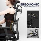 Ergonomic Mesh Office Chair with Adjustable Seat Depth