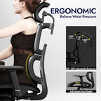 Ergonomic Mesh Office Chair with Adjustable Seat Depth