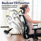 Ergonomic Mesh Office Chair with Adjustable Seat Depth