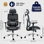 Ergonomic Mesh Office Chair with Adjustable Seat Depth