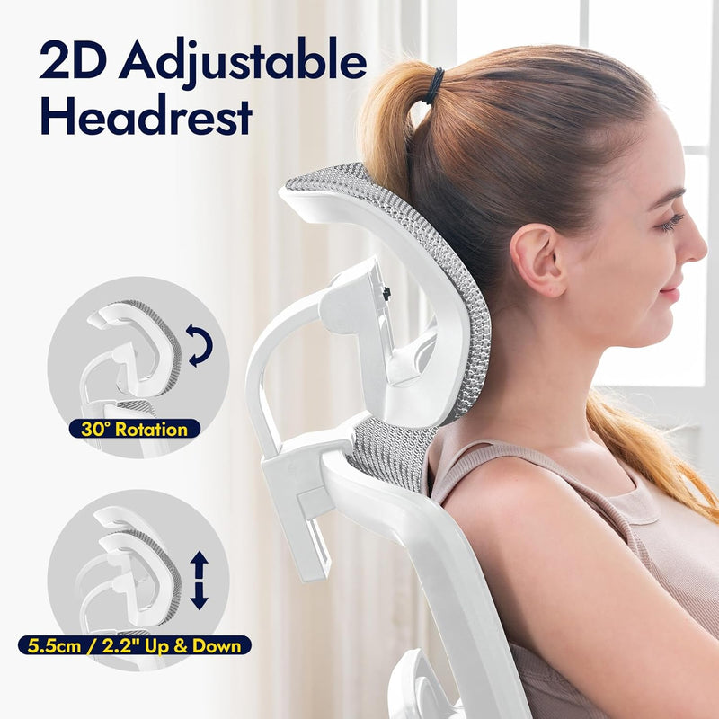 Ergonomic Mesh Office Chair with Adjustable Seat Depth