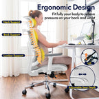 Ergonomic Mesh Office Chair with Adjustable Seat Depth