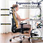 Ergonomic Mesh Office Chair with Adjustable Seat Depth