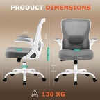 Ergonomic Mesh Office Chair with Flip-Up Armrests