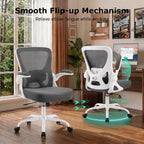 Ergonomic Mesh Office Chair with Flip-Up Armrests