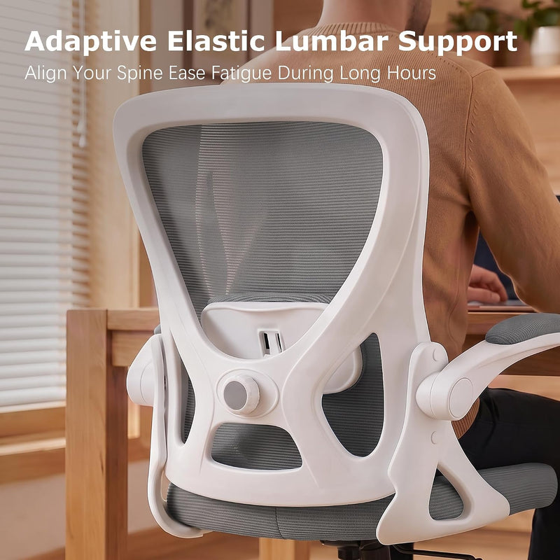 Ergonomic Mesh Office Chair with Flip-Up Armrests
