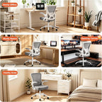 Ergonomic Mesh Office Chair with Flip-Up Armrests