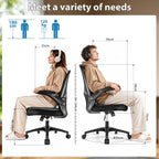 Ergonomic Mesh Office Desk Chair with Flip-Up Arms