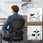 Ergonomic Mesh Office Desk Chair with Flip-Up Arms