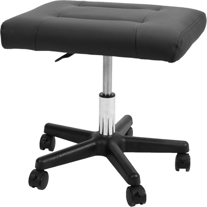 Ergonomic Mobile Footrest with Wheels Height Adjustable Desk
