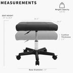 Ergonomic Mobile Footrest with Wheels Height Adjustable Desk