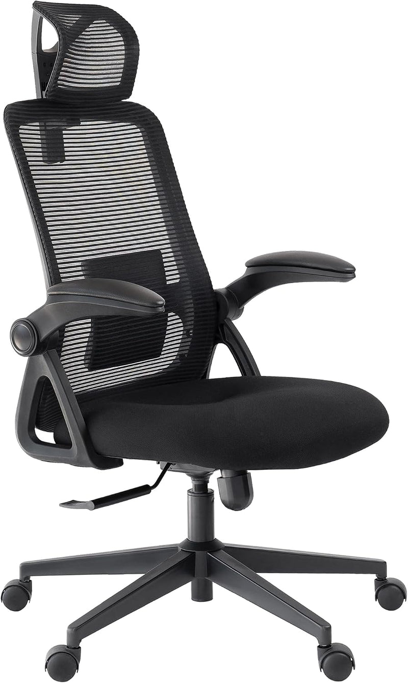 Ergonomic Office Chair 2d Flip-Up Armrests Small Spaces