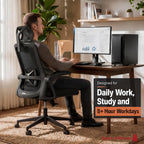 Ergonomic Office Chair 2d Flip-Up Armrests Small Spaces