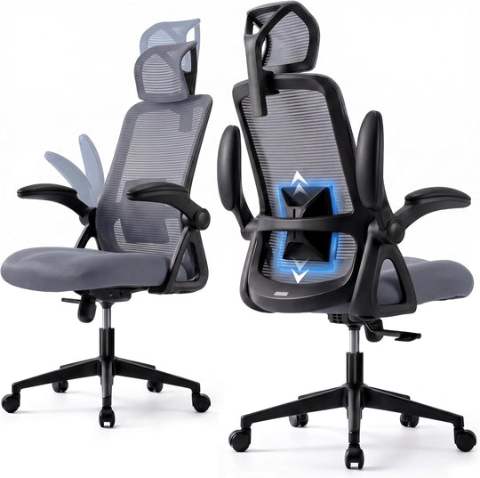 Ergonomic Office Chair 2d Flip-Up Armrests Small Spaces